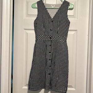 Jcrew, worn once, blue, gingham button down dress